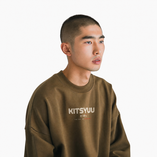 Espresso crew neck